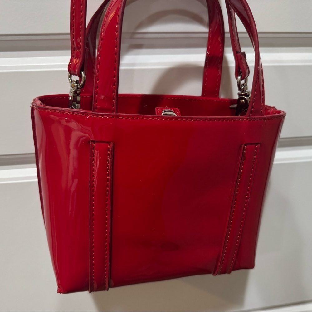 Urban Outfitters Red Patent Faux Leather Bag - Picture 6 of 8